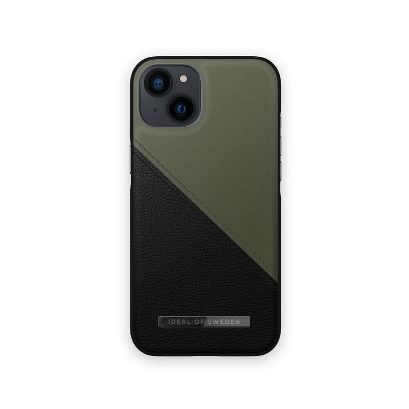 iDeal of Sweden Atelier iPhone 13 - Onyx Black Khaki [C] - كفر حماية عالية - ماغ سيف