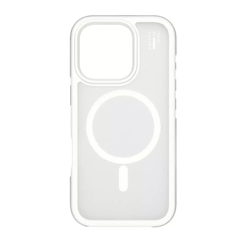 iDeal Of Sweden MagSafe Bumper Case for iPhone 16 Pro /Pro Max - Cloudy White [C] - كفر حماية عالية - ماغ سيف