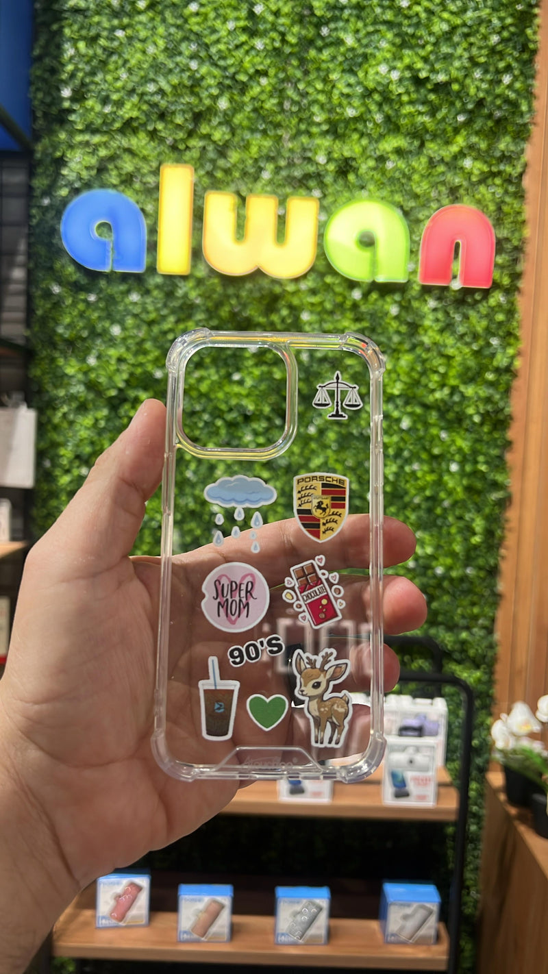 Noufa Clear Phone Case - كفر شفاف مع صور وعبارات من اختياركم حسب الرغبة - سيتم التواصل معاكم لارسال الصور