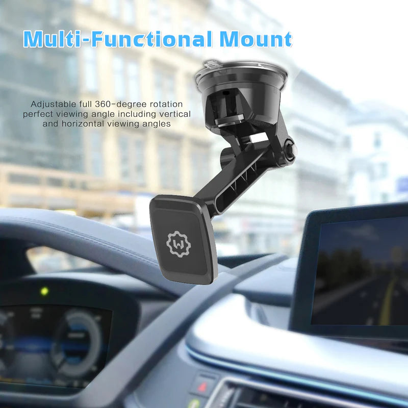 WixGear Universal Magnetic Car Mount Holder, Windshield Mount and Dashboard Mount Holder for Cell Phones AND TABLETS - ستاند سيارة - ويكس جير - مغناطيس - على ديكور السيارة