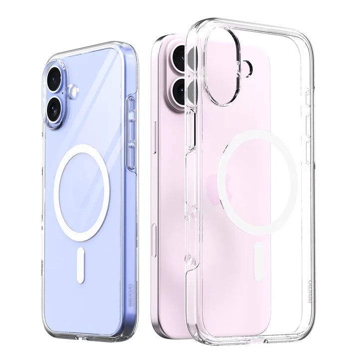 Araree Duple iPhone Magsafe Cover - Clear - iPhone 16/16 Plus/16 Pro/16 Pro MAX [A] - كفر حماية عالية - مع ماغ سيف - شفاف