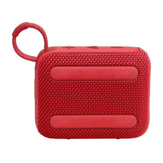 JBL Go 4 Ultra-Portable Bluetooth Speaker - 5.3 / Red - سماعة سبيكر - بلوتوث - ضد الماء - كفالة 24 شهر