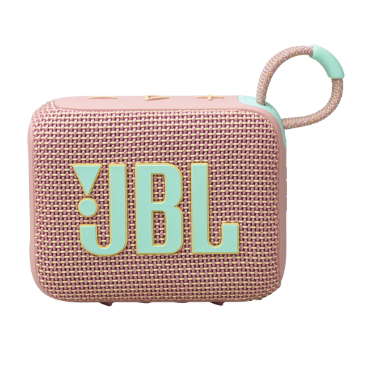 JBL Go 4 Ultra-Portable Bluetooth Speaker - 5.3 / Pink - سماعة سبيكر - بلوتوث - ضد الماء - كفالة 24 شهر