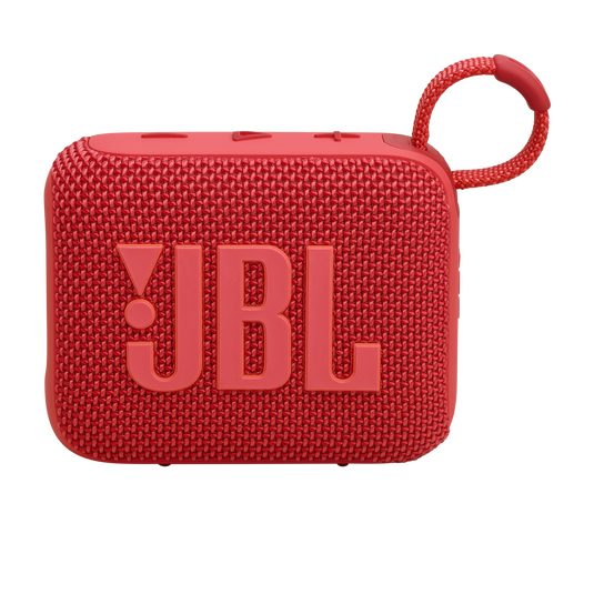 JBL Go 4 Ultra-Portable Bluetooth Speaker - 5.3 / Red - سماعة سبيكر - بلوتوث - ضد الماء - كفالة 24 شهر