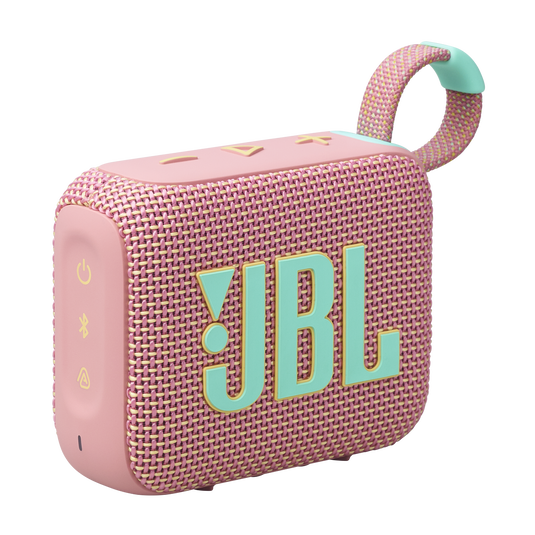 JBL Go 4 Ultra-Portable Bluetooth Speaker - 5.3 / Pink - سماعة سبيكر - بلوتوث - ضد الماء - كفالة 24 شهر