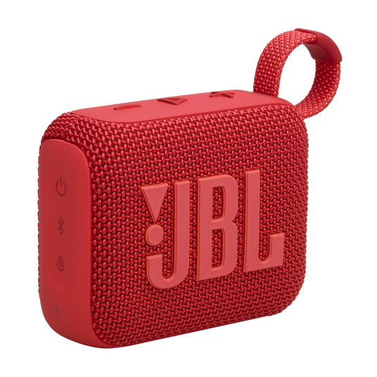 JBL Go 4 Ultra-Portable Bluetooth Speaker - 5.3 / Red - سماعة سبيكر - بلوتوث - ضد الماء - كفالة 24 شهر