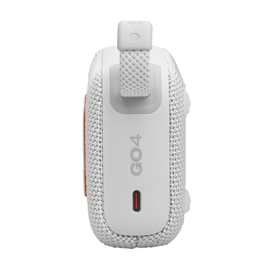JBL Go 4 Ultra-Portable Bluetooth Speaker - 5.3 / White - سماعة سبيكر - بلوتوث - ضد الماء - كفالة 24 شهر