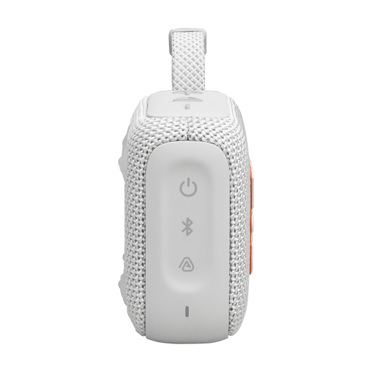 JBL Go 4 Ultra-Portable Bluetooth Speaker - 5.3 / White - سماعة سبيكر - بلوتوث - ضد الماء - كفالة 24 شهر