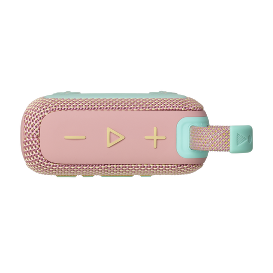JBL Go 4 Ultra-Portable Bluetooth Speaker - 5.3 / Pink - سماعة سبيكر - بلوتوث - ضد الماء - كفالة 24 شهر