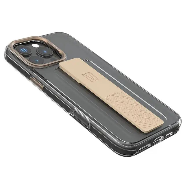 Levelo Graphia Case For iPhone16 Pro / Pro Max - Rose Gold Titanium - كفر حماية عالية - ليفيلو - مع مسكة