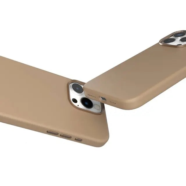 Levelo Iris Magsafe Liquid Silicone Case for iPhone 16 Pro/Pro MAX - Rose Gold Titanium - كفر حماية عالية -من السيليكون مع ماغ سيف