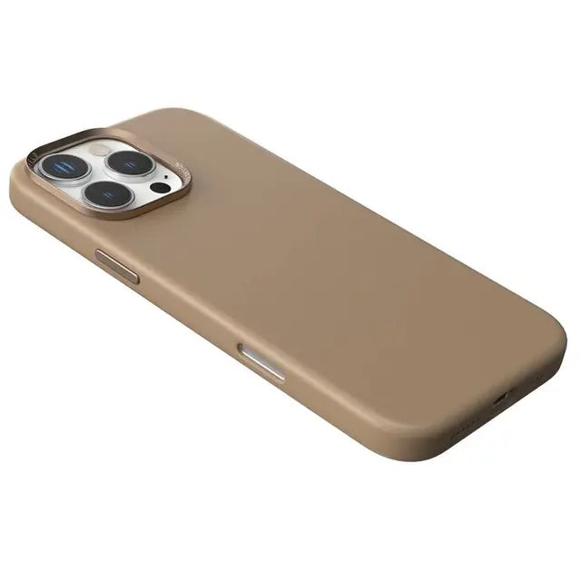 Levelo Iris Magsafe Liquid Silicone Case for iPhone 16 Pro/Pro MAX - Rose Gold Titanium - كفر حماية عالية -من السيليكون مع ماغ سيف