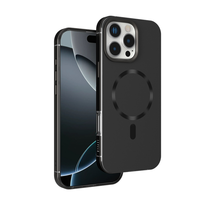 Levelo Fiora MagSafe Liquid Silicone Case With Pattern For iPhone17 Pro / 17 Pro Max [O] كفر حماية عالية - ليفلو - ماق سيف