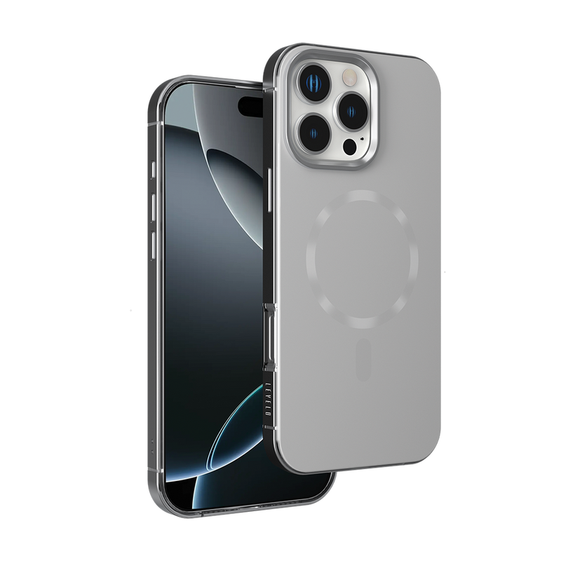 Levelo Fiora MagSafe Liquid Silicone Case With Pattern For iPhone17 Pro / 17 Pro Max [O] كفر حماية عالية - ليفلو - ماق سيف