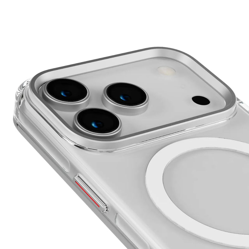 Levelo Allure PC Hard Case - for iPhone 17 - Transparent [O] - كفر حماية عالية - ماغ سيف - ايفون 17 برو / 17 بروماكس - ليفيلو - مقاوم للصدمات - شفاف