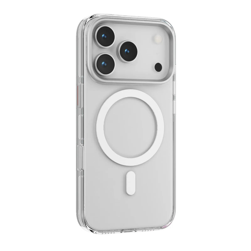 Levelo Allure PC Hard Case - for iPhone 17 - Transparent [O] - كفر حماية عالية - ماغ سيف - ايفون 17 برو / 17 بروماكس - ليفيلو - مقاوم للصدمات - شفاف