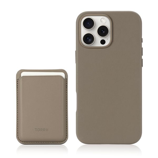 Torrii KOALA for iPhone 16 Pro/16 Pro Max Slate Gray [A] - كفر حماية عالية - مع ماغ سيف - محفظة + ستاند