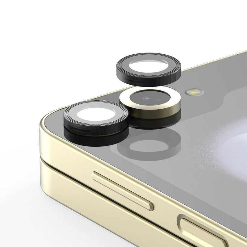 Araree Core Camera Lens Protector Tempered Glass With Metal Ring For Samsung Galaxy Z Flip 6 - Clear [A] - حمايه عدسات كاميرة   سامسونج  - شفافه