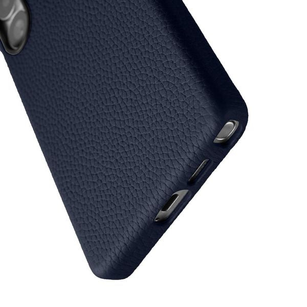 Melkco Origin Series Premium Leather Regal Snap Magsafe Cover for Samsung S25 ULTRA - Dark Blue [A] - كفر سامسونج  - حماية عالية - جلد - ازرق