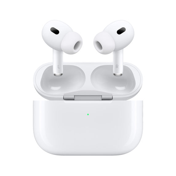 Apple AirPods Pro 2nd generation - USB‑C - MagSafe [F] - سماعة ابل - ايربودز برو 2 - منفذ الشحن تايب سي - مع علبة شحن ماغ سيف - كفالة 12 شهر