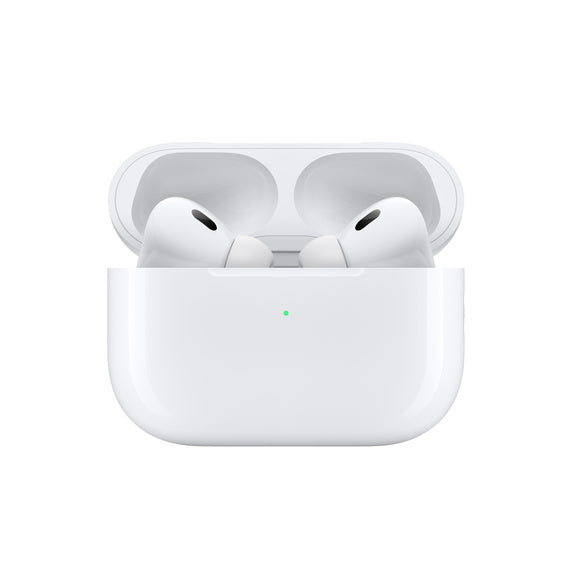 Apple AirPods Pro 2nd generation - USB‑C - MagSafe 2023 - سماعة ابل - ايربودز برو 2 - منفذ الشحن تايب سي - مع علبة شحن ماغ سيف - كفالة 12 شهر