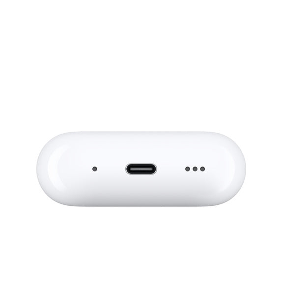 Apple AirPods Pro 2nd generation - USB‑C - MagSafe 2023 - سماعة ابل - ايربودز برو 2 - منفذ الشحن تايب سي - مع علبة شحن ماغ سيف - كفالة 12 شهر