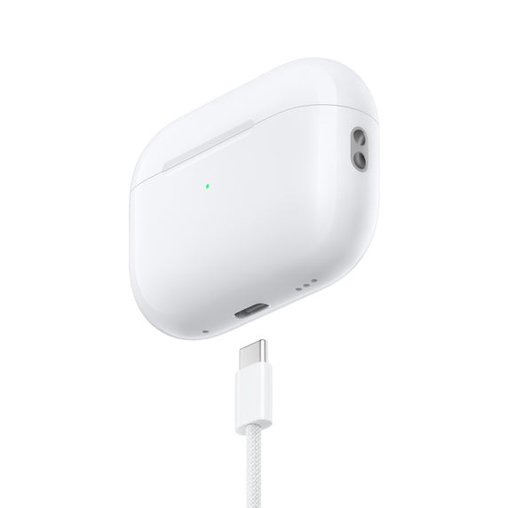 Apple AirPods Pro 2nd generation - USB‑C - 2023 - سماعة ابل - ايربودز برو 2 - منفذ الشحن تايب سي - كفالة 12 شهر