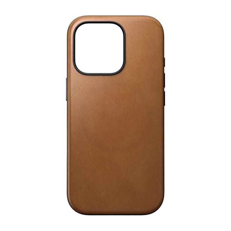 Nomad Magnetic Leather Case iPhone 16 Pro / 16 Pro Max - English Tan-C - [C] - كفر حماية - جلد - مع ماغ سيف