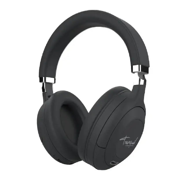 Pawa Tranquil ANC Wireless Headphone - Black - سماعة رأس بلوتوث - باوا - خاصية عزل الضوضاء - كفالة 12 شهر