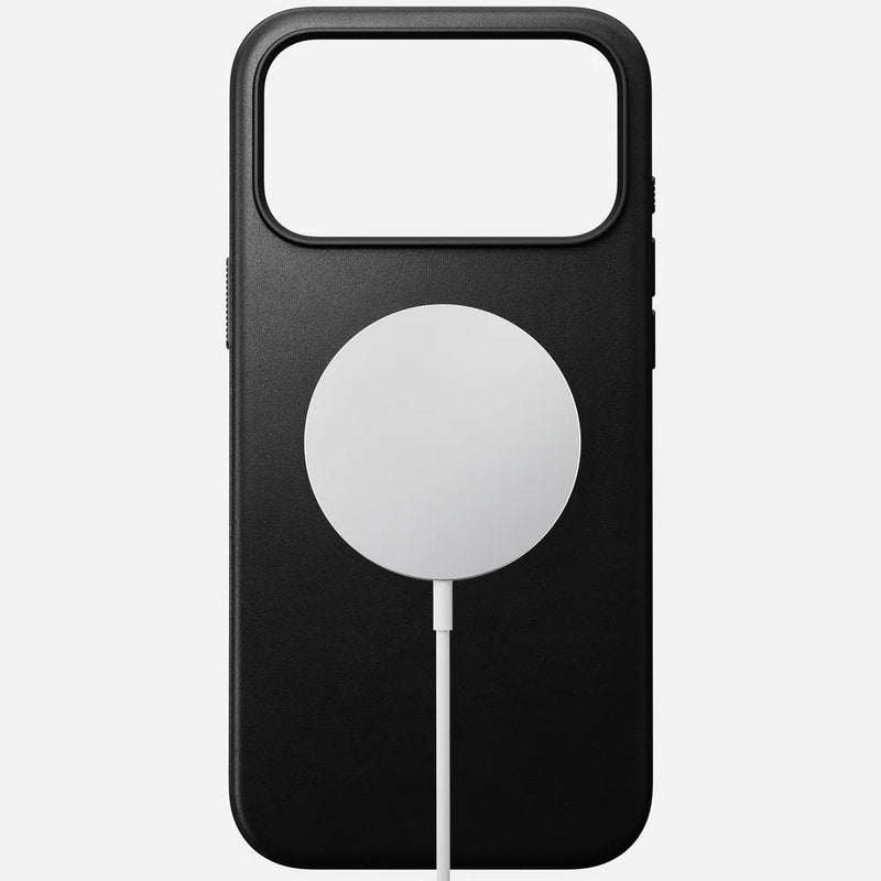 Nomad Modern Leather Case for iPhone 17 Pro / ProMax (Black) - [C] - كفر حماية - جوده عاليه - جلد - ماغ سيف