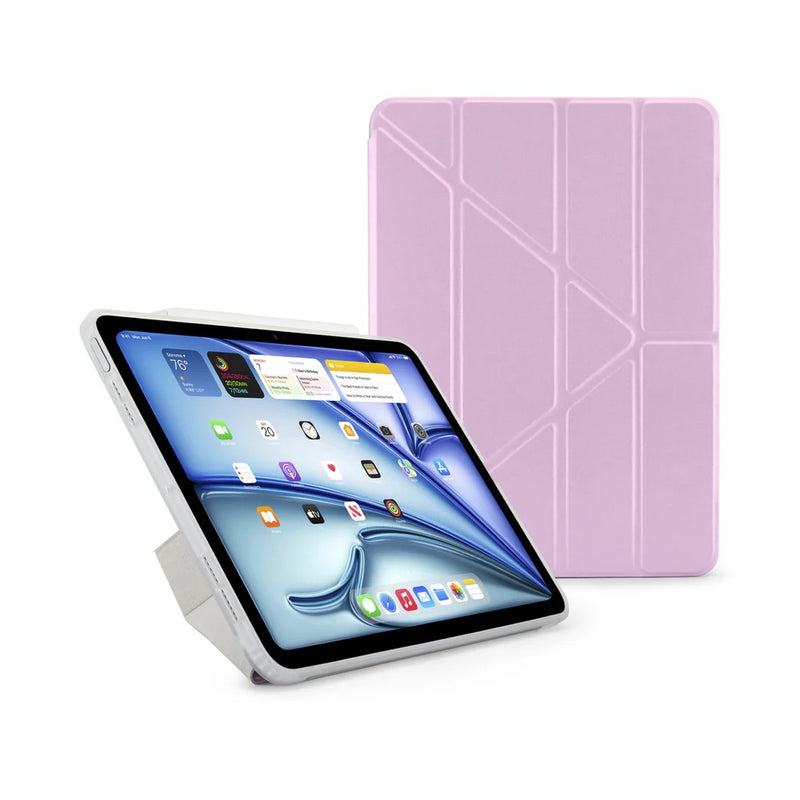 Pipetto Origami No.1 Case for iPad Air 11" 2024 (Mettalic Purple) [C] - كفر ايباد + ستاند + مكان للقلم