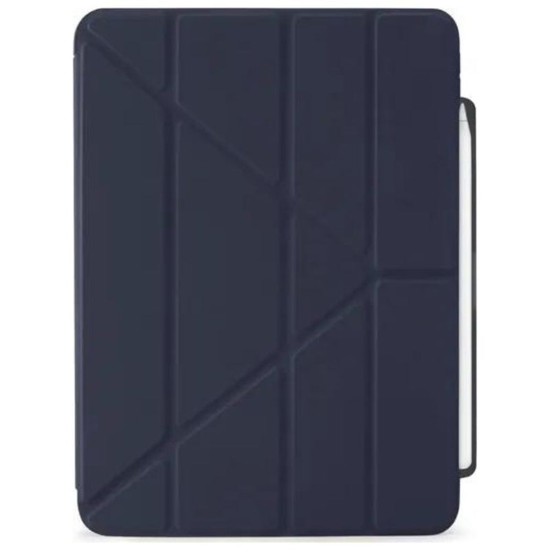 Pipetto Origami No.3 Pencil Case for iPad Air 13" 2024 (Dark Blue) [C] - كفر ايباد + ستاند + مكان للقلم