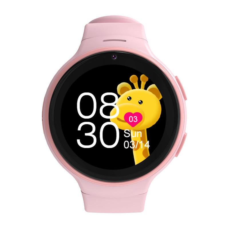 Porodo 4G Kids GPS Smart Watch with JuniCare app - Pink -  ساعة ذكية للأطفال  - تدعم شريحة الاتصال والتتبع