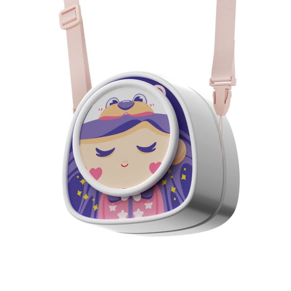 Porodo Lifestyle Kids Portable Neck Fan Purple Purple [O] - مروحة رقبة للأطفال - برودو - كفالة 24 شهر