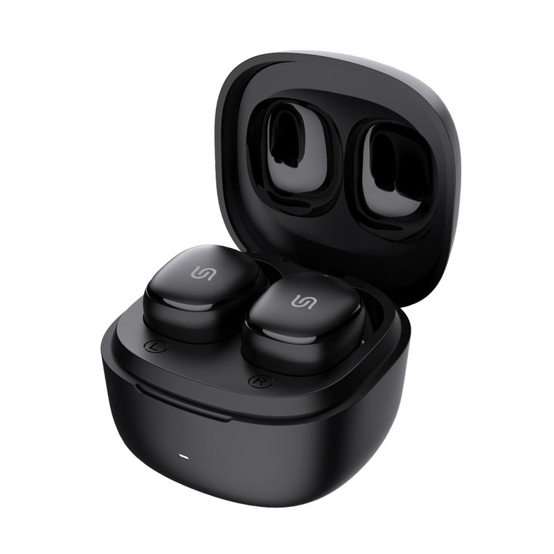 Porodo Soundtec Super Mini and Lightweight OVP,ESD supported TWS Earbuds - Black - سماعة بورودو - بلوتوث - كفالة 24 شهر