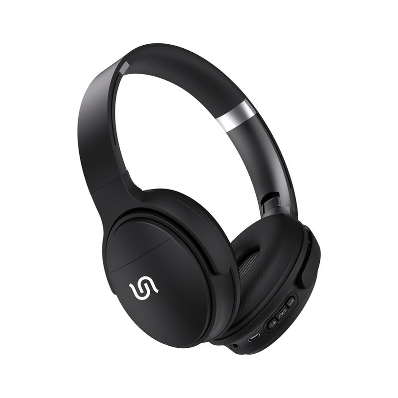 Porodo Soundtec Limited Wireless Headphone with Extra Bass - Black - سماعة رأس بلوتوث - بورودو - كفالة 24 شهر