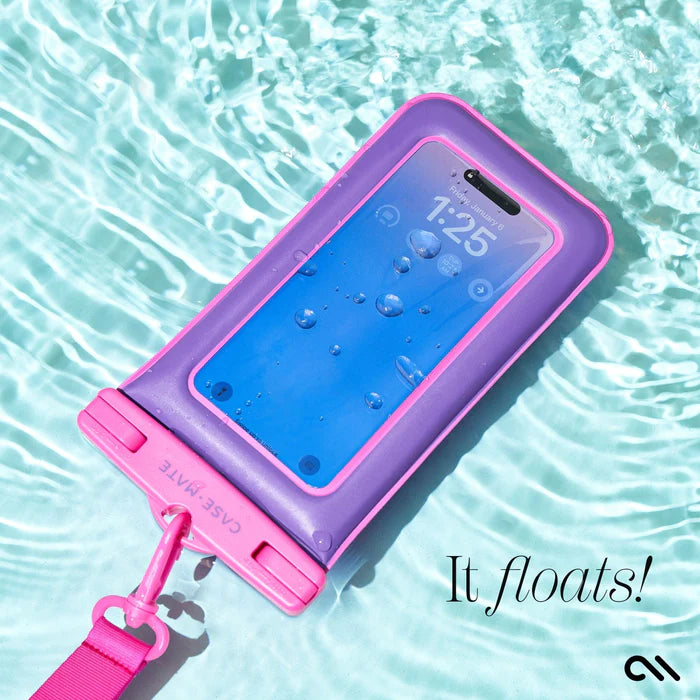 Purple Paradise Waterproof Floating Pouch - PHONE POUCH - كفر ضد الماء - لجميع انواع واحجام الاجهزة
