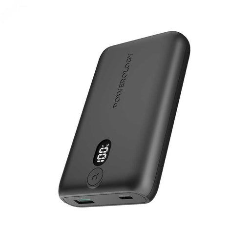 Powerology Onyx PD Power Bank 10050mAh PD 35W - Black [O] - بطارية متنقلة - باورولوجي - سعة 10050 الف - قوة 35 واط - تايب سي - يو اس بي - شاشة رقمية - خاصية الشحن السريع - كفالة 24 شهر