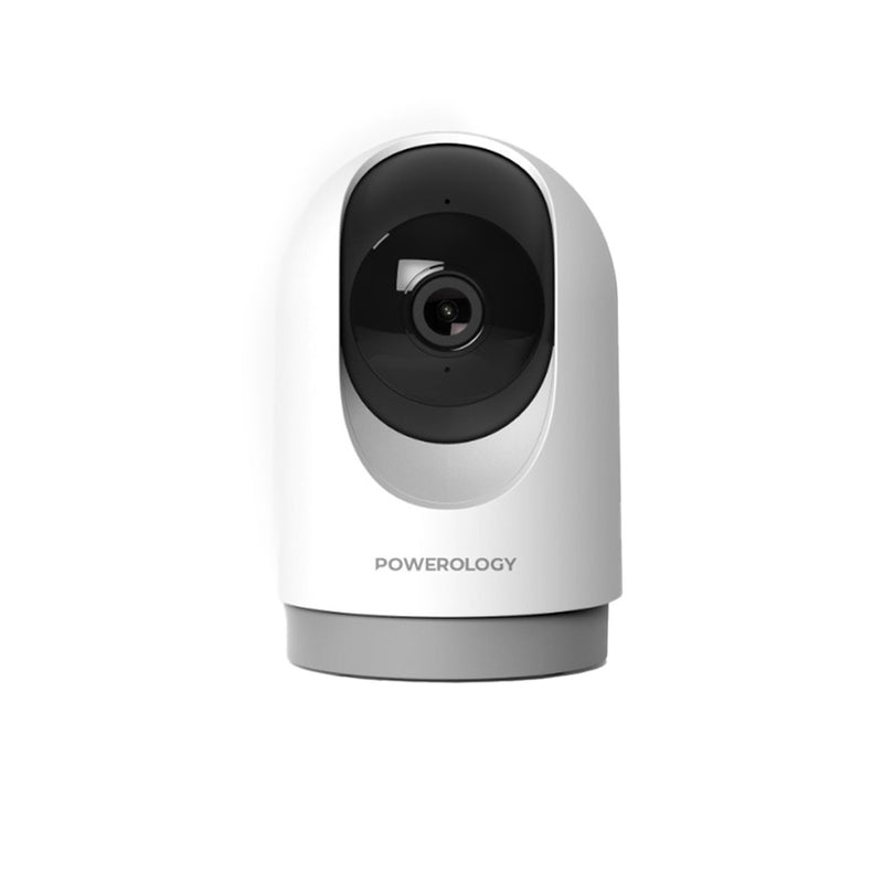 Powerology Indoor PTZ Smart Camera - White - كاميرا داخلية منزلية - باورولوجي - كفالة 12 شهر