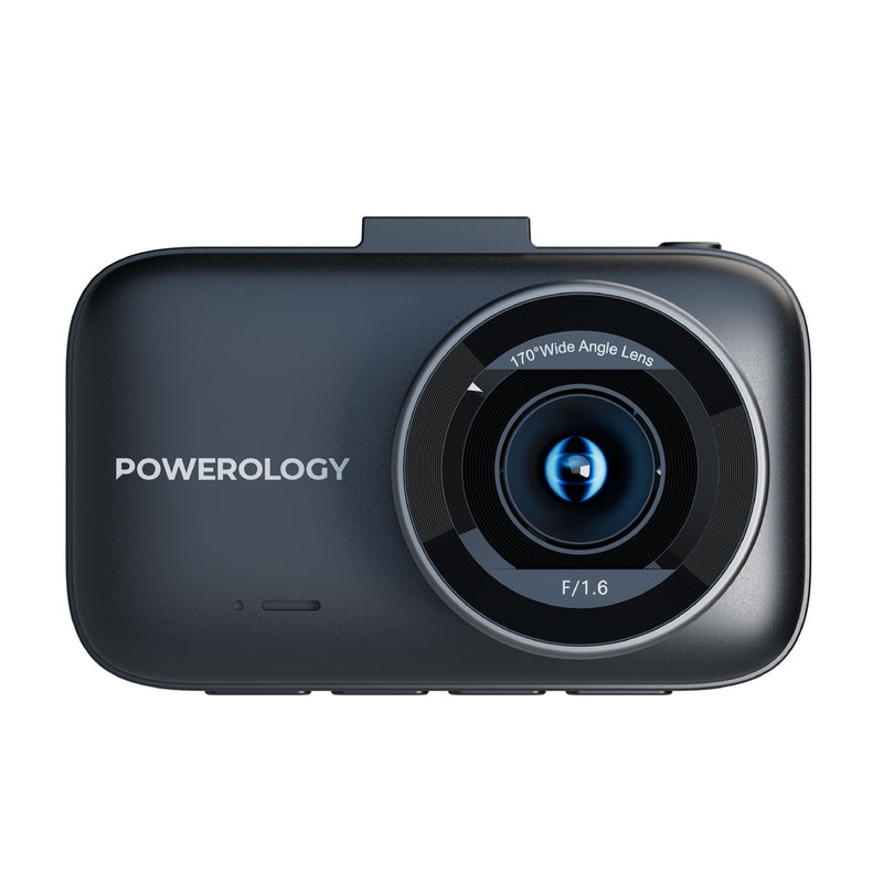 Powerology Dash Camera 4K Ultra With High Utility Built-in Sensors  [O] - كاميرا سيارة من باورولوجي بجودة 4 ك - كفالة 24 شهر