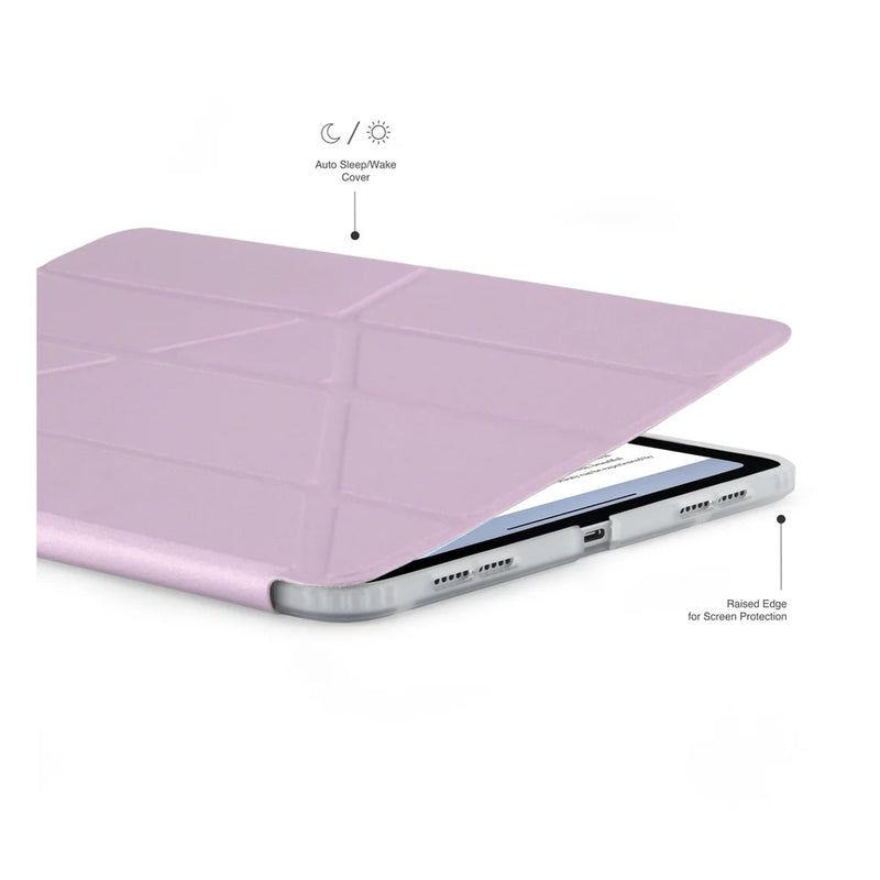 Pipetto Origami No.1 Case for iPad Air 11" 2024 (Mettalic Purple) [C] - كفر ايباد + ستاند + مكان للقلم
