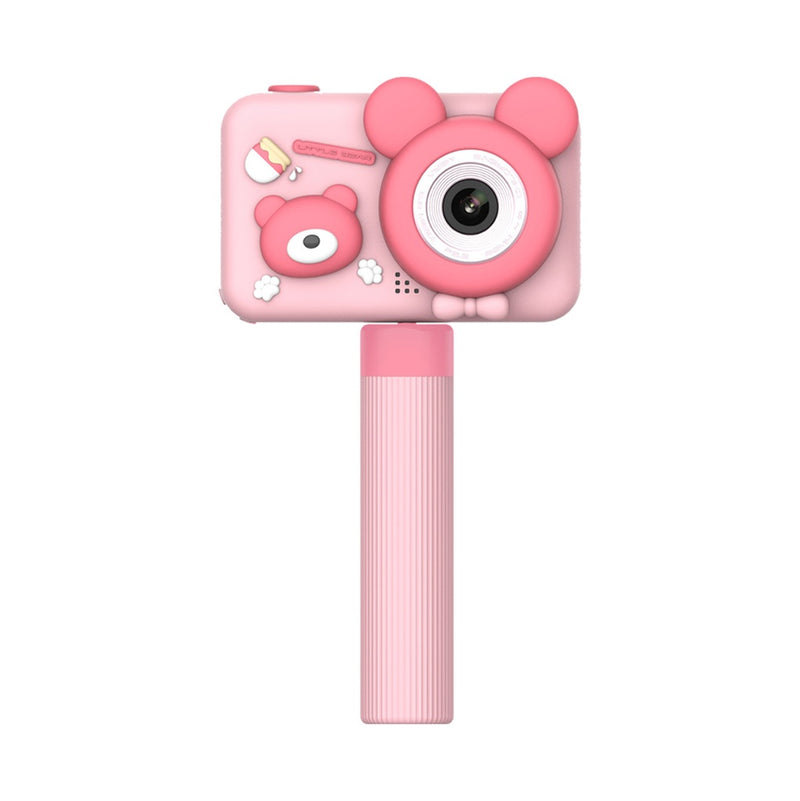 Porodo Kids Digital Camera with Tripod Stand 26MP 1080P 400mAh - Pink [O] - كاميرا للأطفال + ستاند - بورودو - كفالة 24 شهر