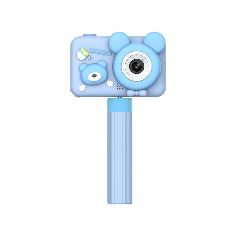 Porodo Kids Digital Camera with Tripod Stand 26MP 1080P 400mAh - Blue [O] - كاميرا للأطفال + ستاند - بورودو - كفالة 24 شهر