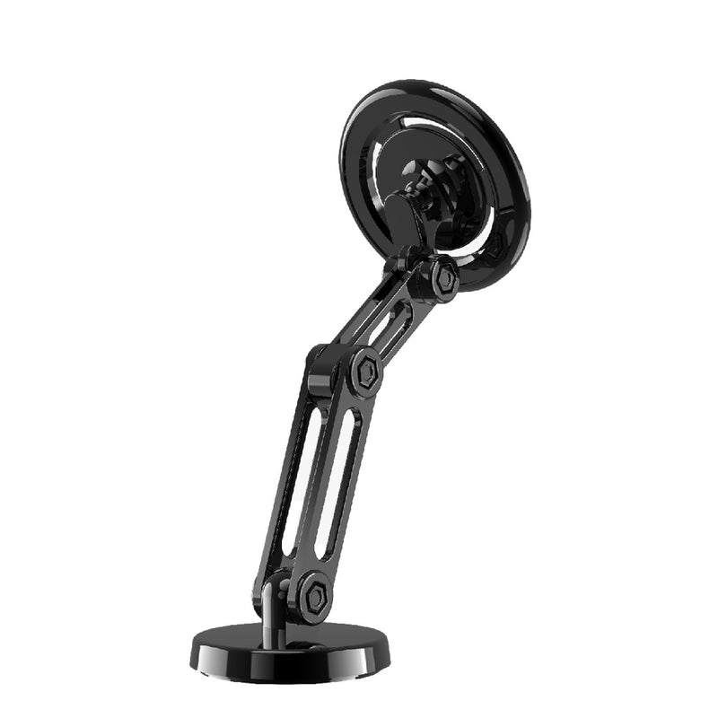 Porodo Zinc Alloy Versatile Phone Mount Multi-Joint & 360° Rotating - Black - ستاند سيارة ماغ سيف - على الجام + الديكور - ذراع طويل