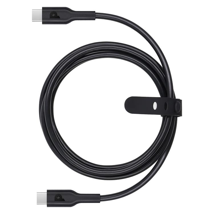 Powerology Type-C to Type-C Fast Charging Cable - سلك شحن - باورولوجي - تايب سي الي تايب سي - قوة 100 واط - طول 2 متر - كفالة 12 شهر