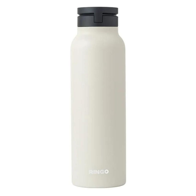RINGO Water Bottle - 32 OZ/1 Litre - MagSafe Screw Lid / MagSafe Booster Ring (Ivory) [C] - مطارة حافظة للحرارة