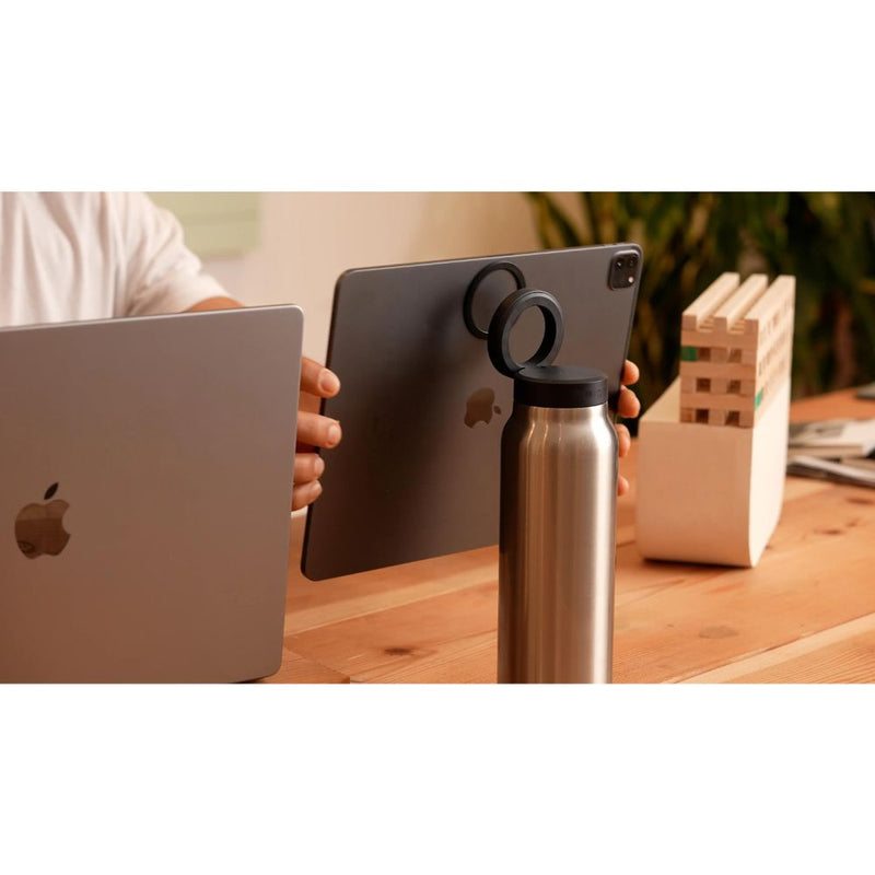 RINGO Water Bottle - 32 OZ/1 Litre - MagSafe Screw Lid / MagSafe Booster Ring (Ivory) [C] - مطارة حافظة للحرارة