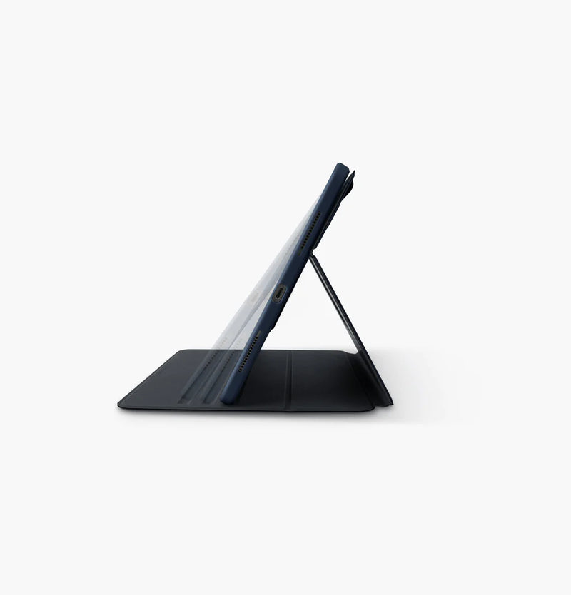 Uniq Rovus Magnetic Case with Rotating Detachable Stand for iPad - Marine Blue -كفر ايباد - يونيك - حماية عالية - أكثر من وضعيه للأستاند - مع مكان للقلم
