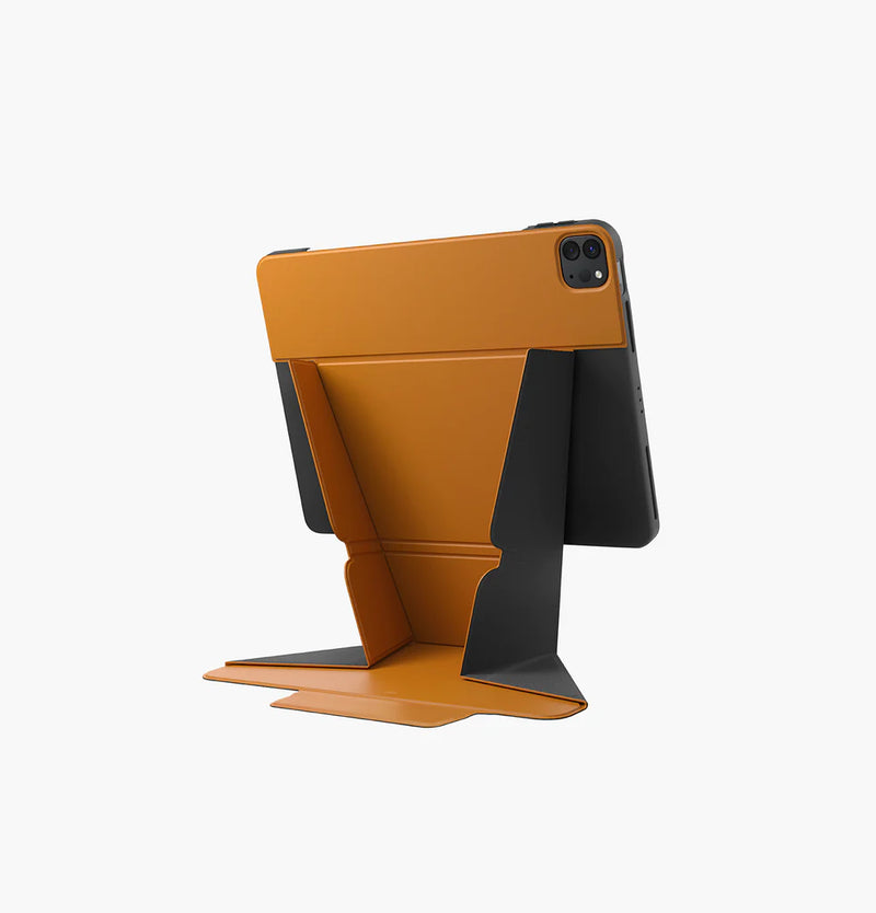 Uniq Ryze Case with Integrated Stand for iPad - Deep Mustard - كفر ايباد - يونيك - حماية عالية - أكثر من وضعيه للأستاند - مع مكان للقلم