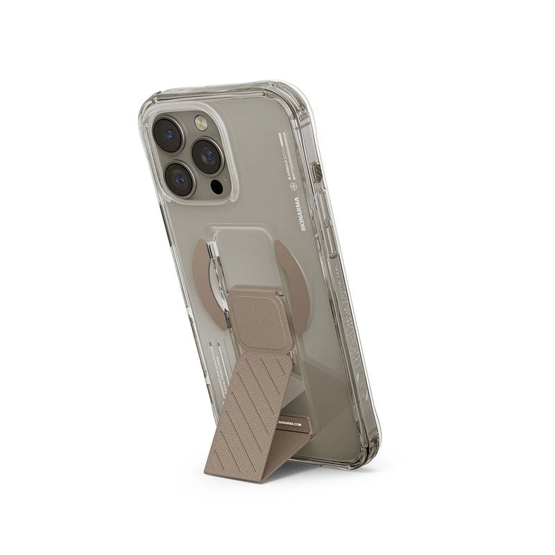 SkinArma AXON Mag-Charge with Grip-Stand for iPhone16 Pro / 16 Pro Max - Desert -  كفر حماية عالية - ماغ سيف - مع مسكة ستاند جانبي ورأسي